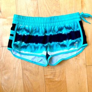 Hurley Blue and Black Athletic Shorts